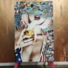 Lace BananaSpojler Canvas Art with unique imagery.