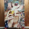 Lace BananaSpojler Canvas Art with unique imagery.