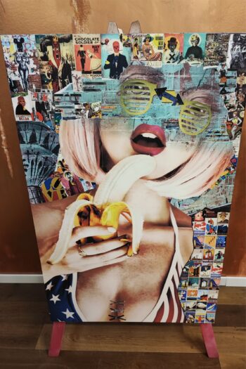 Lace BananaSpojler Canvas Art with unique imagery.