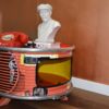 cH!L#hE Unique Coffee Table made from upcycled oil barrel