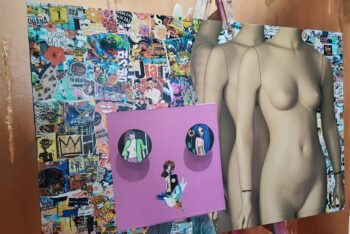 Curb GreaseLee Canvas Art with unique imagery.