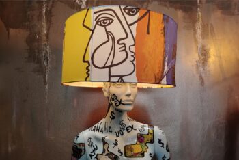 Mannequin home decor lamp with unique trendy art design thumbnail