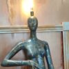 Mannequin home decor lamp with unique metallic inspired design thumbnail