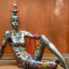 Mannequin home decor lamp with unique art inspired design thumbnail