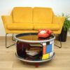 B_u_e Home Decor Coffee Table made from upcycled oil barrel