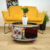 M_ne Home Decor Coffee Table made from upcycled oil barrel