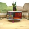 O-M!4 Home Decor Coffee Table made from upcycled oil barrel
