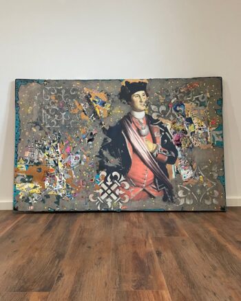 Texturált Vászonkollázs