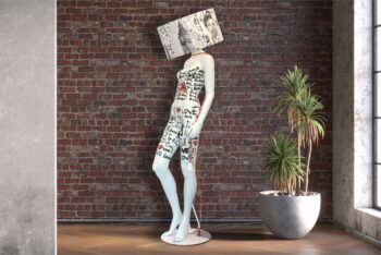 Mannequin home decor lamp with unique art inspired design thumbnail