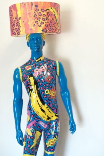 Mannequin home decor lamp with unique art inspired design