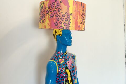 Mannequin home decor lamp with unique art inspired design