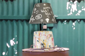 Home decor Mini Mannequin Lamp with unique art inspired design thumbnail