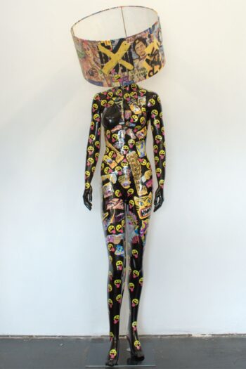 Mannequin home decor lamp with unique art inspired design