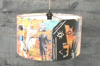 Home decor lampshade with unique art inspired design