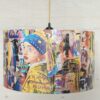 Home decor lampshade with unique art inspired design