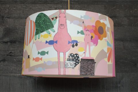 Dunlap home decor lampshade with unique art inspired design