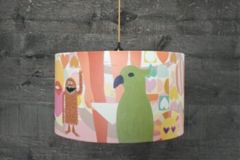 Dunlap home decor lampshade with unique art inspired design thumbnail