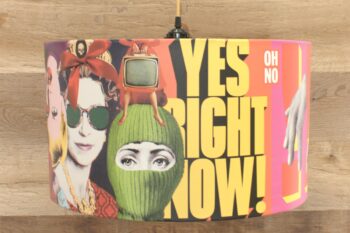 Home decor lampshade with unique art inspired design