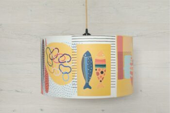 Home decor lampshade with unique art inspired design thumbnail