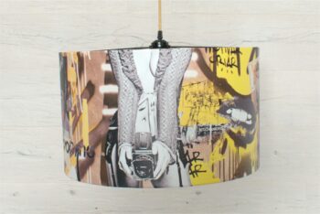 Home decor lampshade with unique art inspired design thumbnail