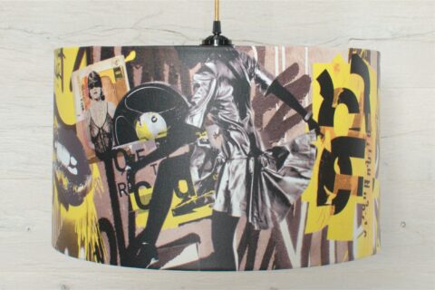 Home decor lampshade with unique art inspired design